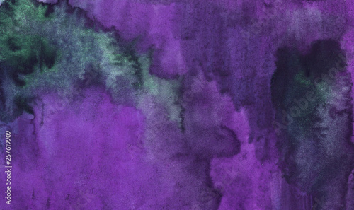 Watercolor purple dark abstract background