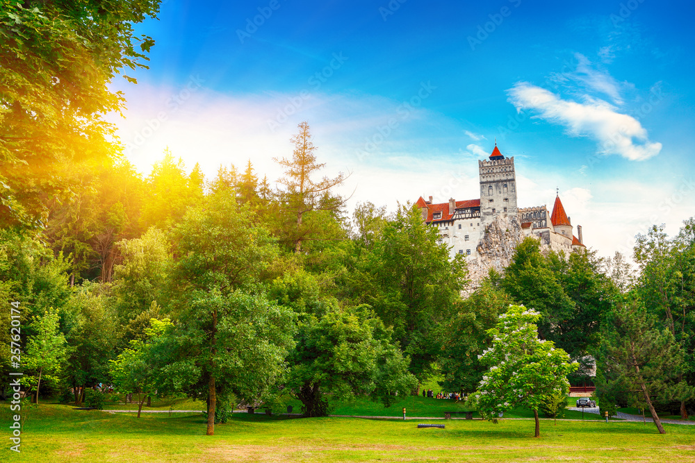 Obraz premium The medieval Castle of Bran known for the myth of Dracula