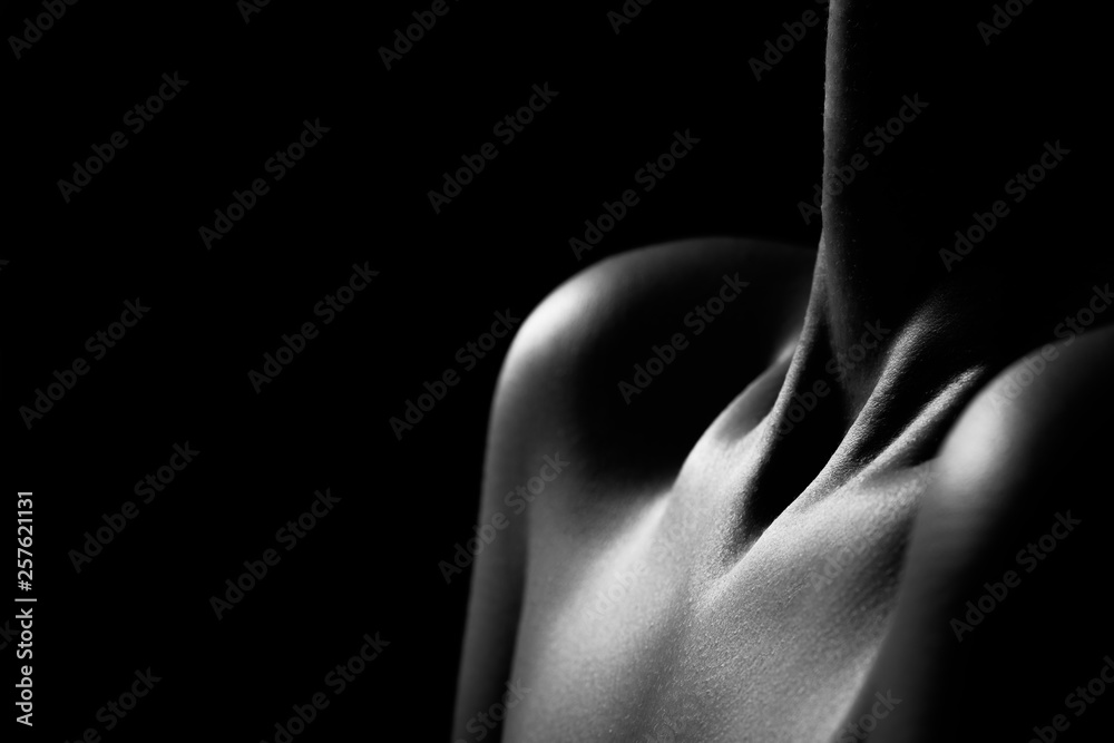neck with clavicles neck with clavicles