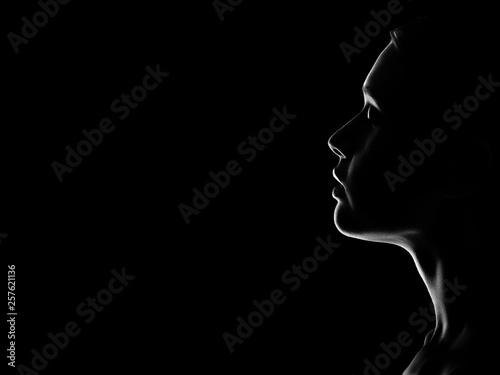 female profile silhouette