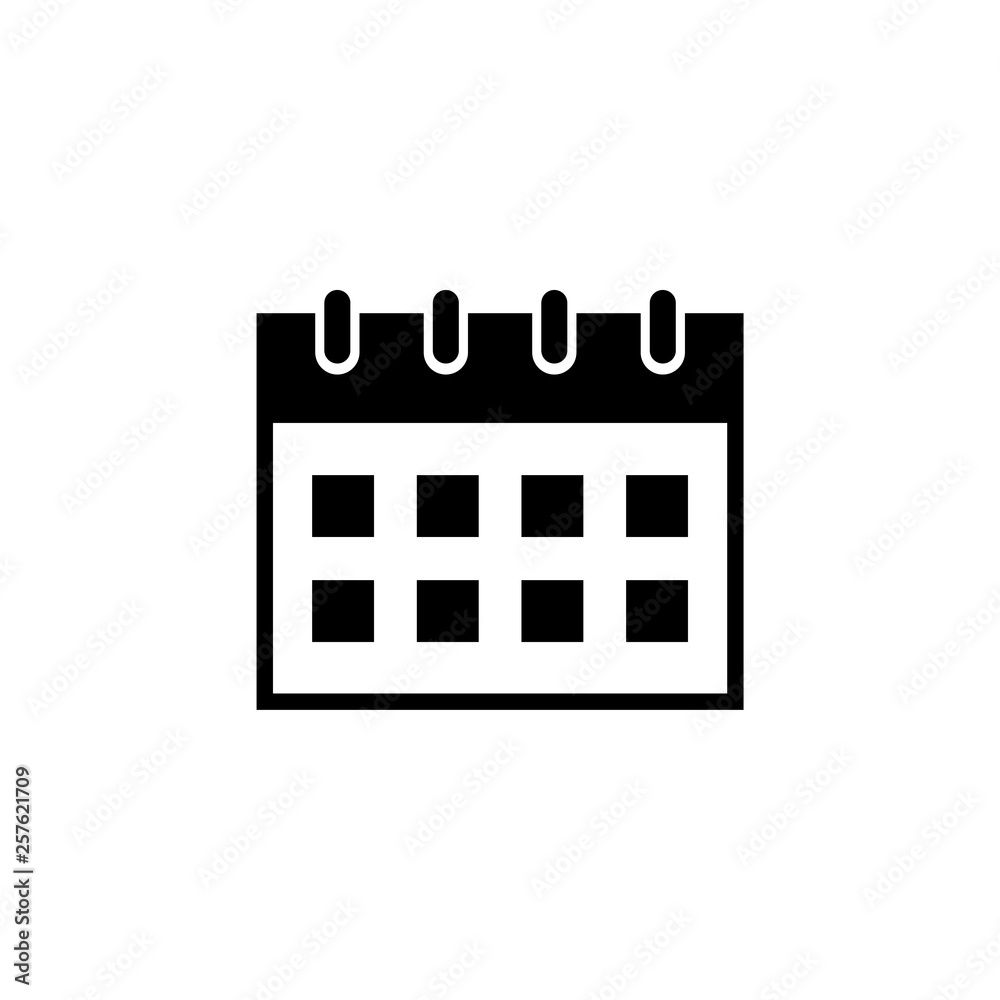 Office Calendar Flat Vector Icon Office Calendar Flat Vector Icon