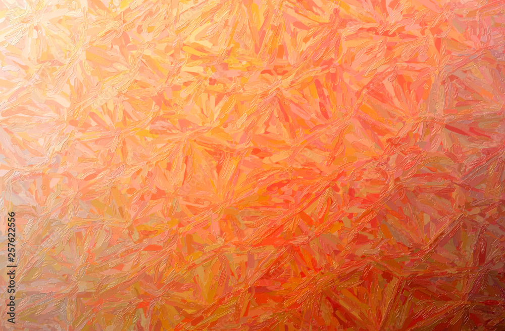 Fototapeta premium Abstract illustration of orange Large Color Variation Impasto background
