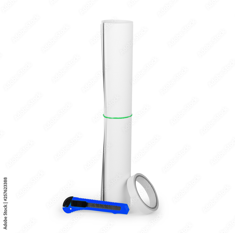 image of white memo and pencil on white backgound image of white memo and pencil on white backgound