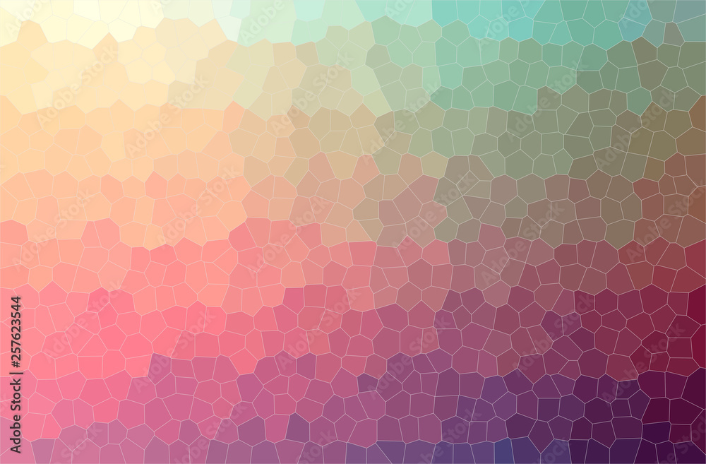 Abstract illustration of red Small Hexagon background