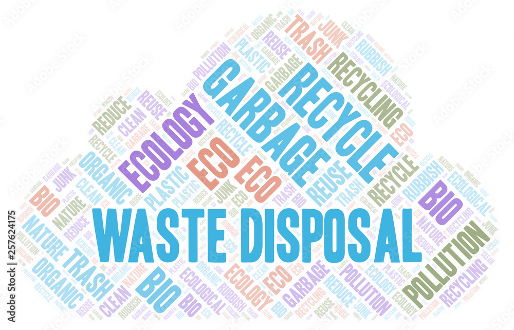 Obraz premium Waste Disposal word cloud.