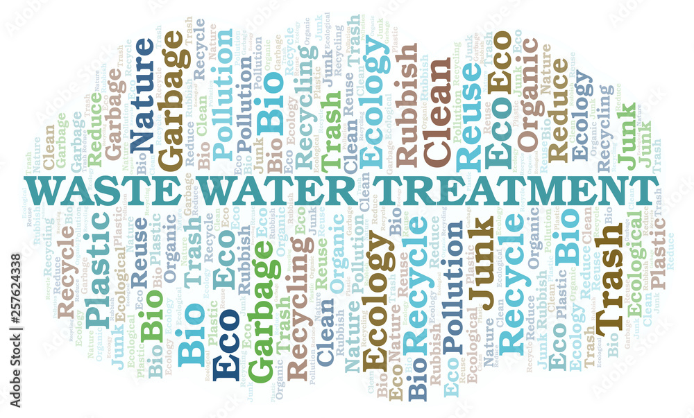Fototapeta premium Waste Water Treatment word cloud.