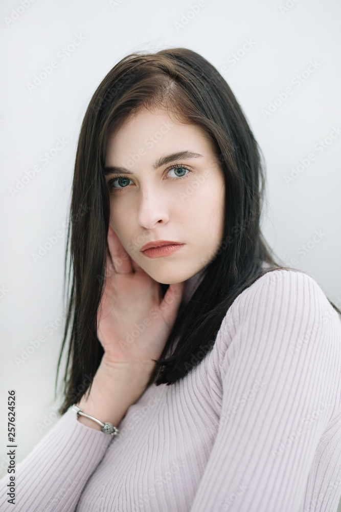 portrait of a serious young business woman.