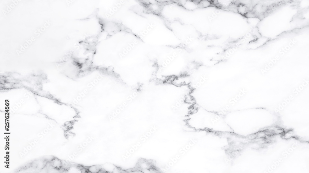 White marble texture with natural pattern for background.