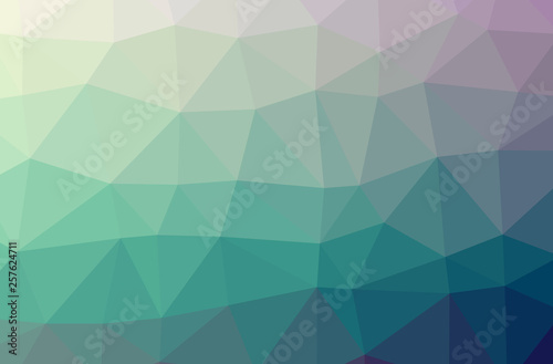 Fototapeta Naklejka Na Ścianę i Meble -  Illustration of abstract Blue And Green horizontal low poly background. Beautiful polygon design pattern.