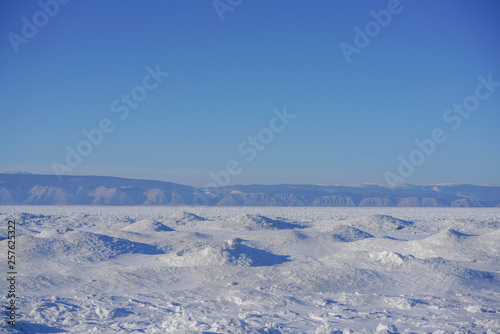 Frozen lake in Baikal, Russia © tarapatta