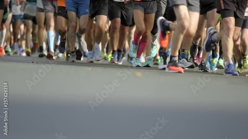 Runners at the Berlin Marathon photo