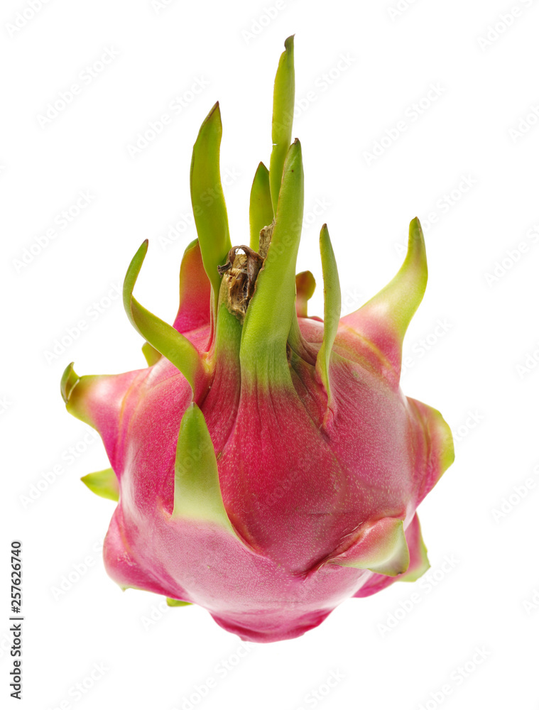 Pitaya or Dragon Fruit isolated against white background Pitaya or Dragon Fruit isolated against white background
