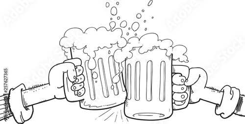 I like to drink beer