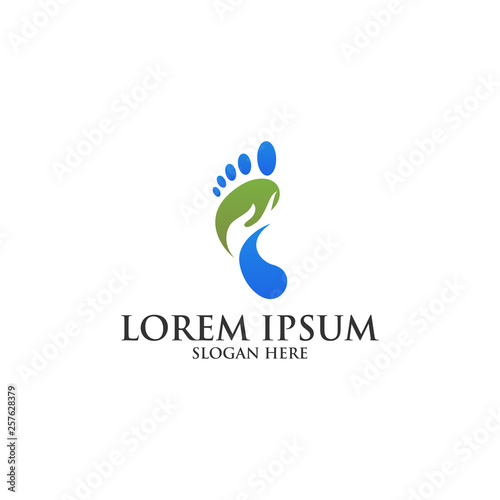 foot care vector logo template
