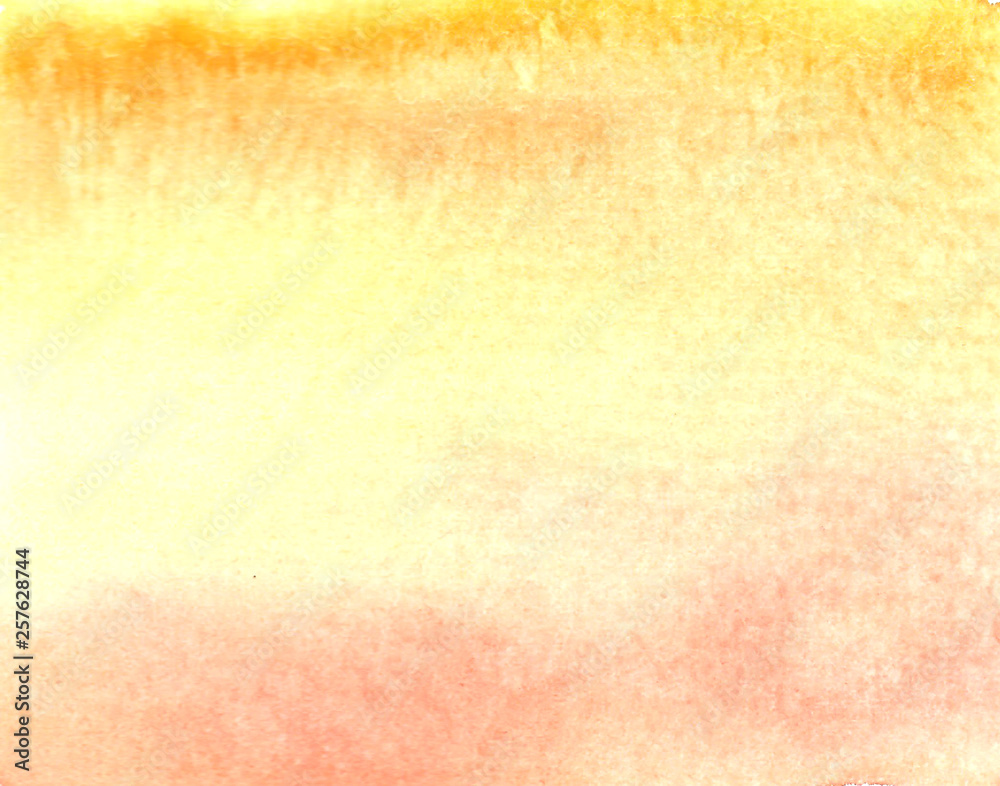 Hand drawing watercolor background two-color
