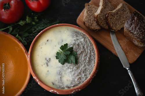 Liver pate with bread