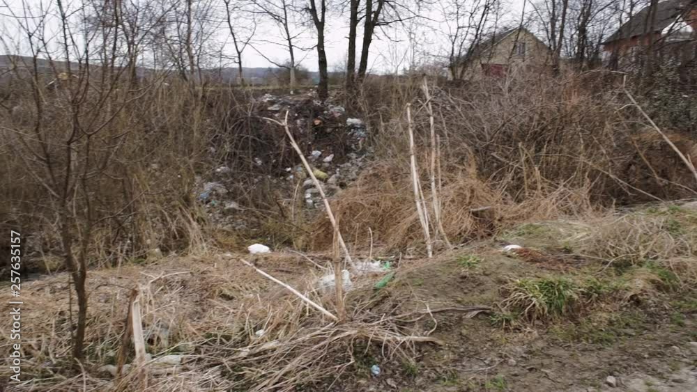 A dump Plastic rubbish. The threat of ecology. Catastrophe A dump Plastic rubbish. The threat of ecology. Catastrophe