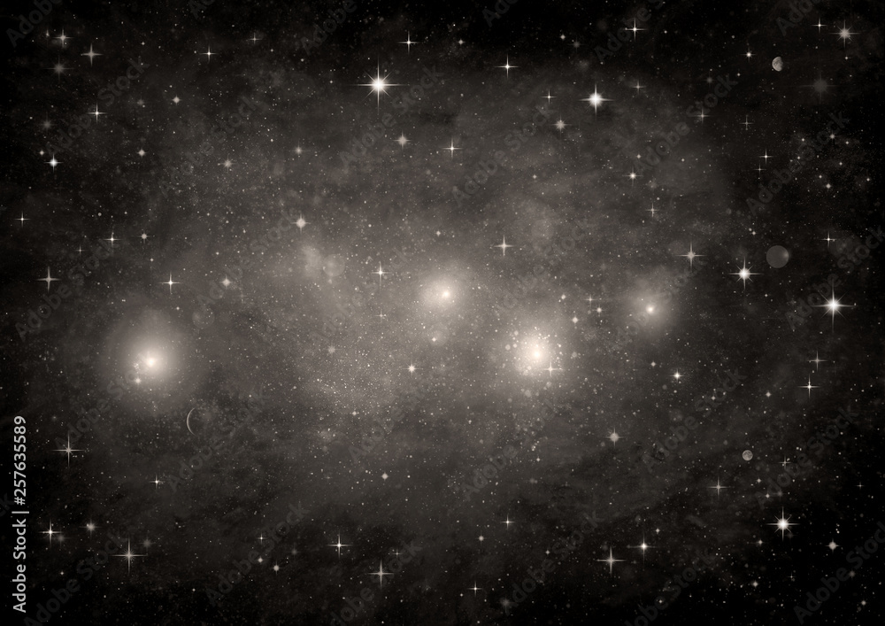 Obraz premium galaxy in a free space