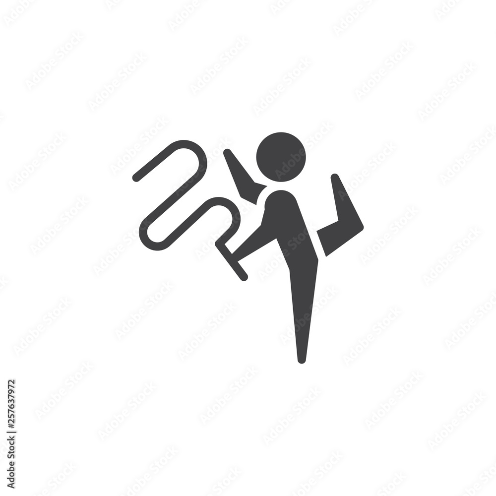 Rhythmic gymnastic vector icon. filled flat sign for mobile concept and web design. Gymnast with ribbon glyph icon. Symbol, logo illustration. Pixel perfect vector graphics Rhythmic gymnastic vector icon. filled flat sign for mobile concept and web design. Gymnast with ribbon glyph icon. Symbol, logo illustration. Pixel perfect vector graphics