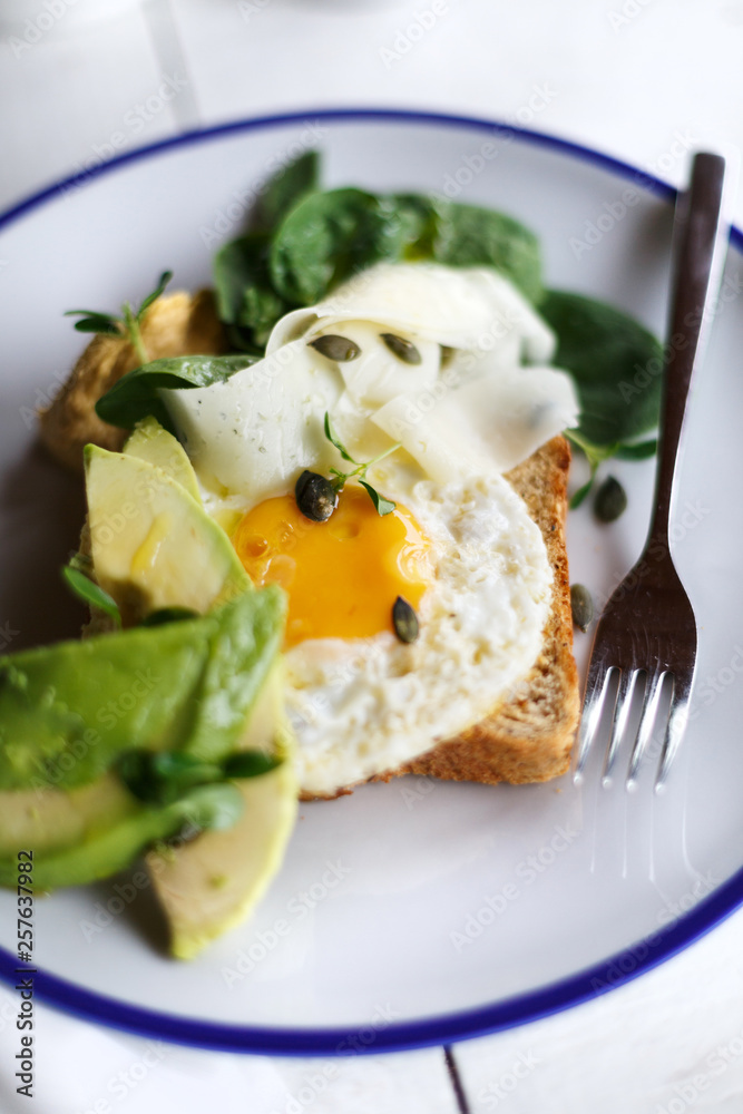 fried egg on toast fried egg on toast
