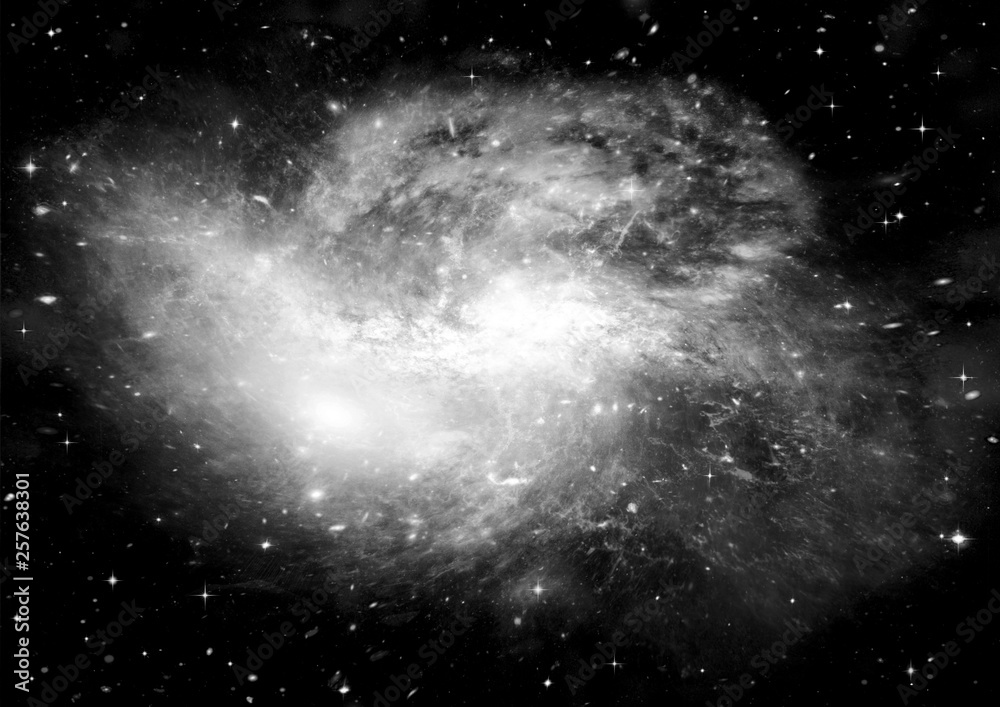 galaxy in a free space galaxy in a free space