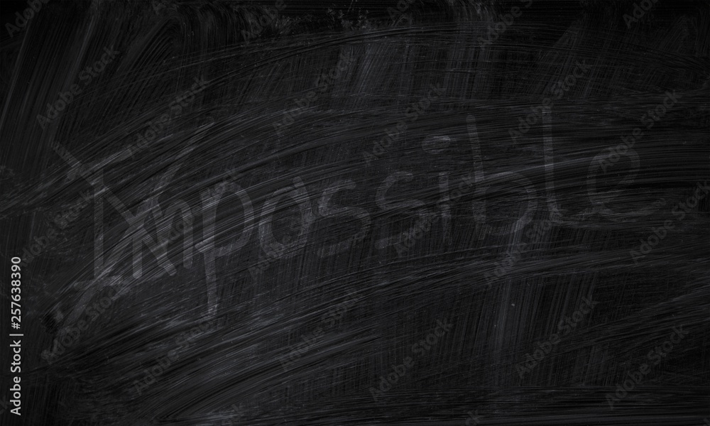 White stains from chalk on a black chalkboard on background White stains from chalk on a black chalkboard on background