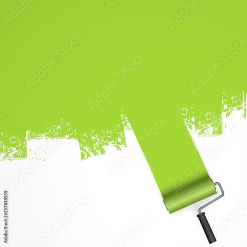 paint roller concept with marking