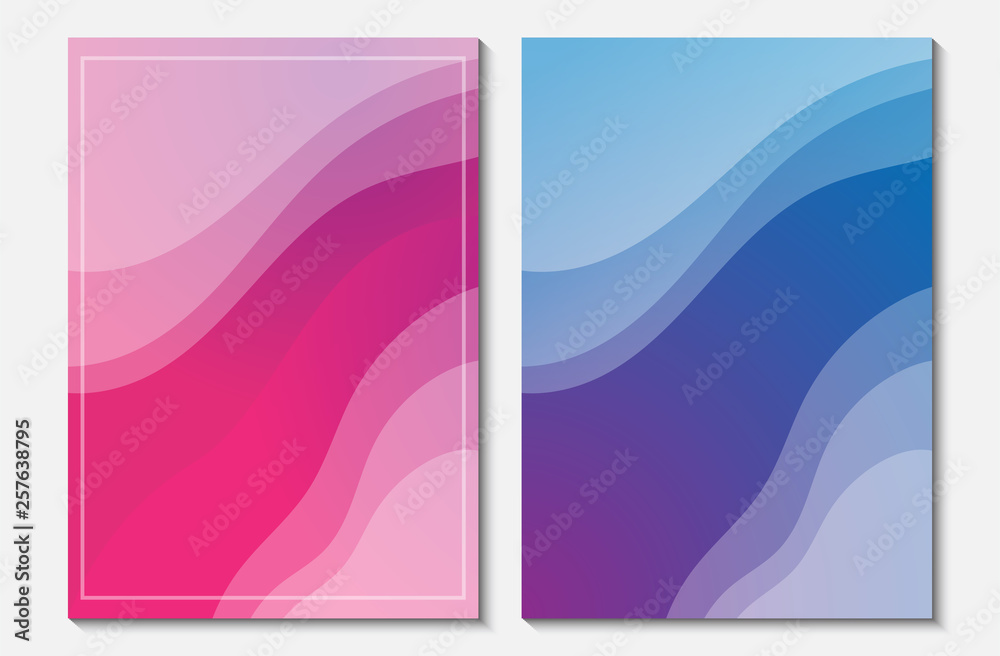 Creative abstract fluid style background cover poster colorful