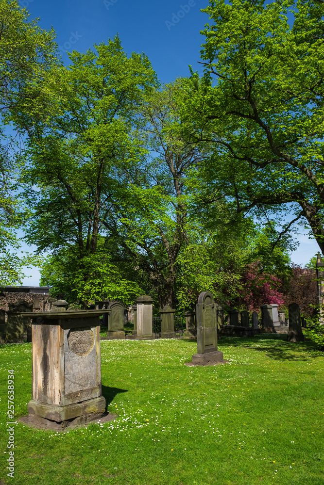 Der Friedhof Greyfriars Kirk in Edinburgh/Schottland Der Friedhof Greyfriars Kirk in Edinburgh/Schottland