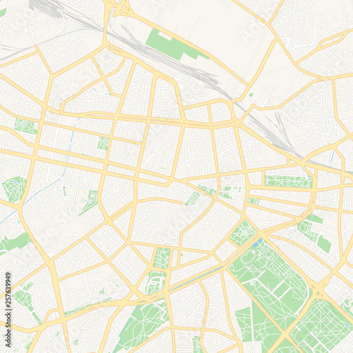 Sofia, Bulgaria printable map