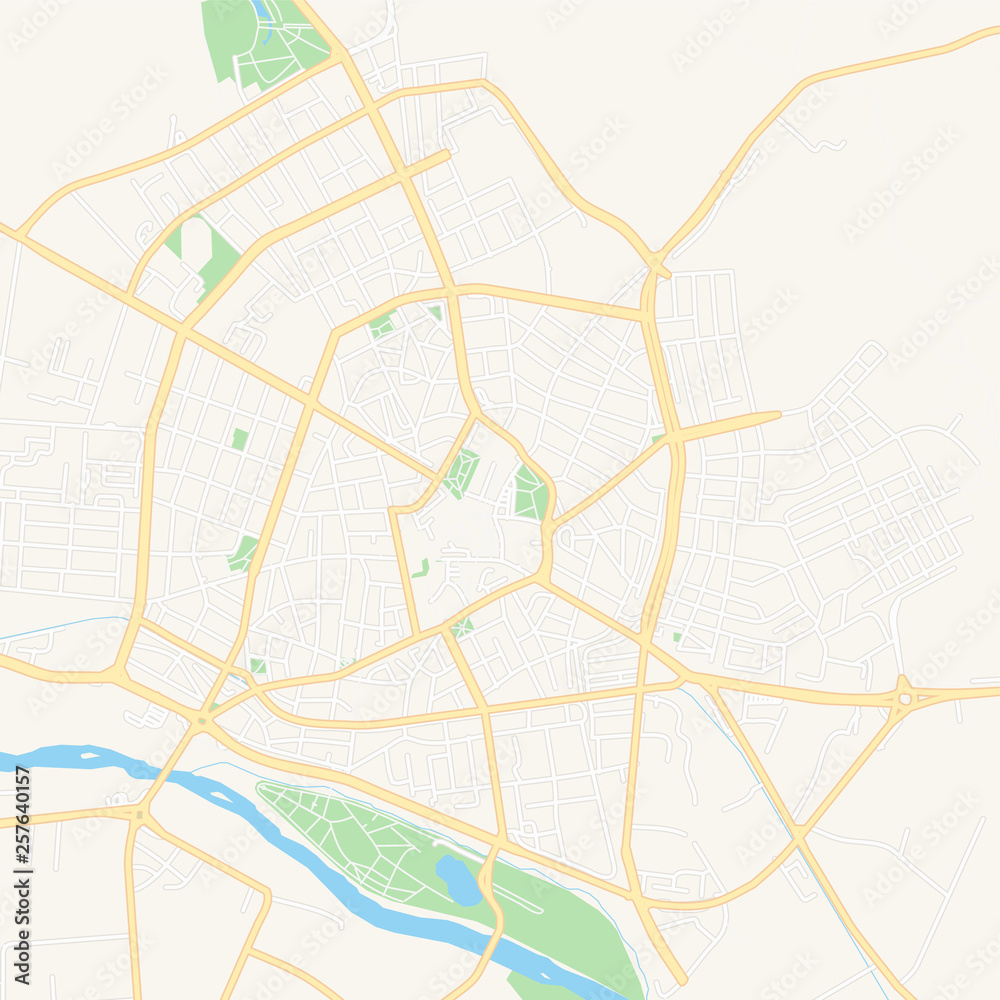 Pazardzhik, Bulgaria printable map