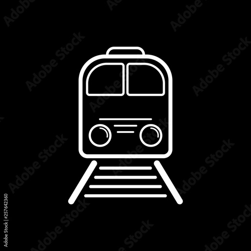 train line vector icon