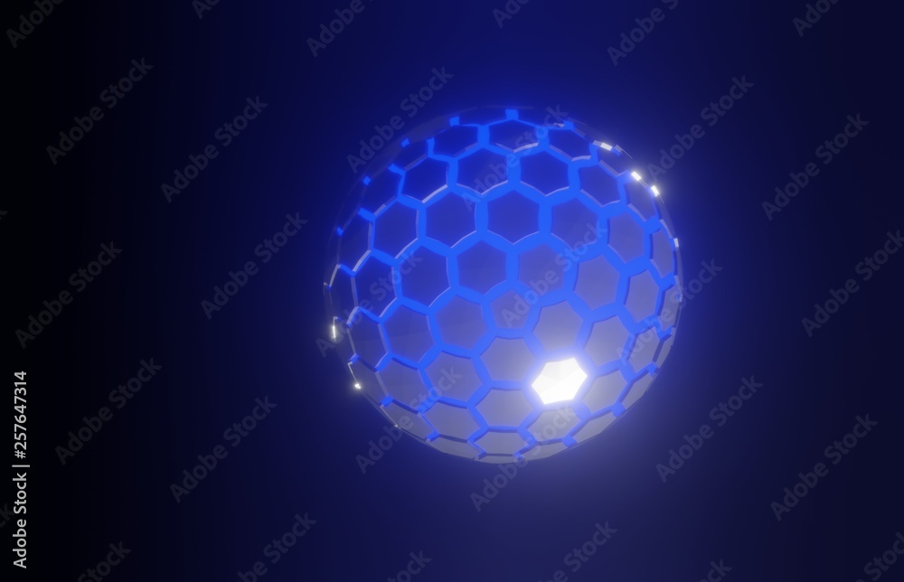3d glowing ball 3d glowing ball