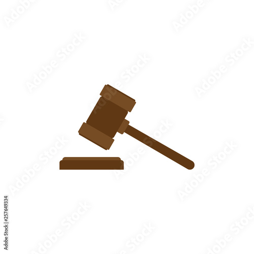 Judge hummer icon. Auction