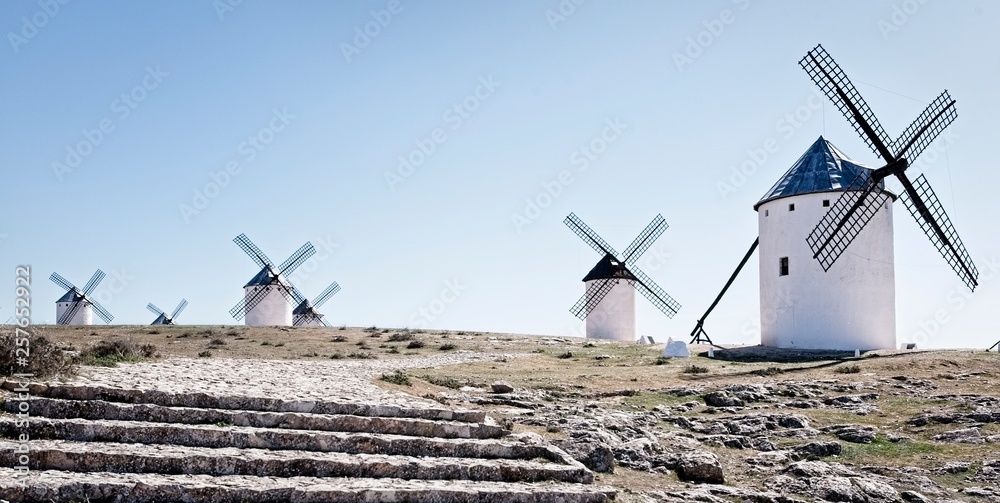 Traditional windmills in the land of Don Quixote