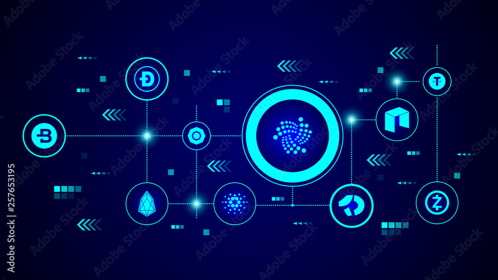 Fototapeta premium lota icon. From Crepto currency set