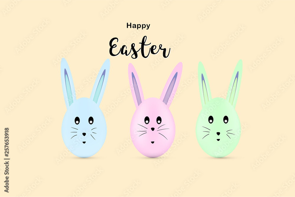 Set of easter eggs with different colors Set of easter eggs with different colors