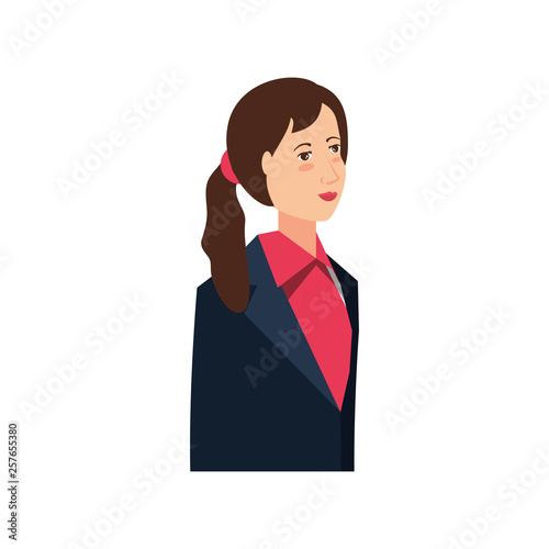 business woman elegant avatar character