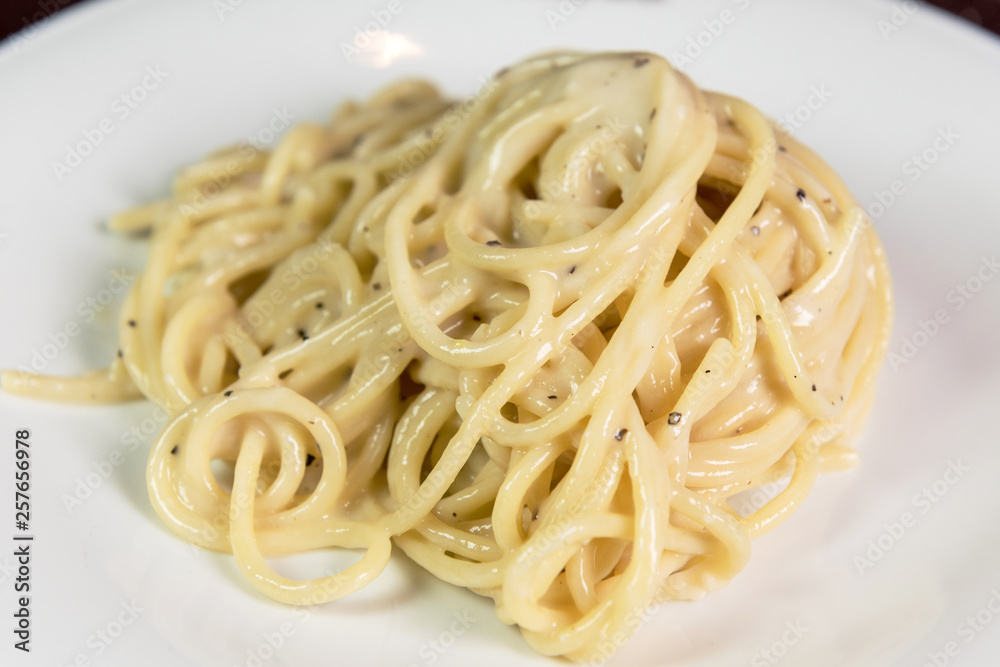 Pasta, Cacio, Pepe, Cheese, Food; Cucine; Tipical; Rome; Lazio; Italy; Europe Pasta, Cacio, Pepe, Cheese, Food; Cucine; Tipical; Rome; Lazio; Italy; Europe