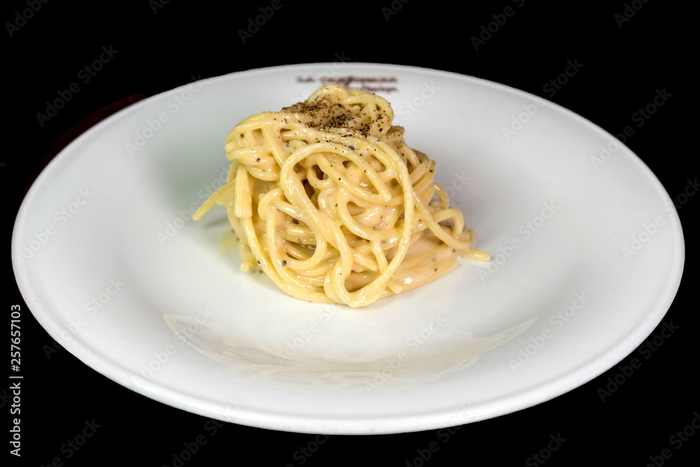 Pasta, Cacio, Pepe, Cheese, Food; Cucine; Tipical; Rome; Lazio; Italy; Europe Pasta, Cacio, Pepe, Cheese, Food; Cucine; Tipical; Rome; Lazio; Italy; Europe