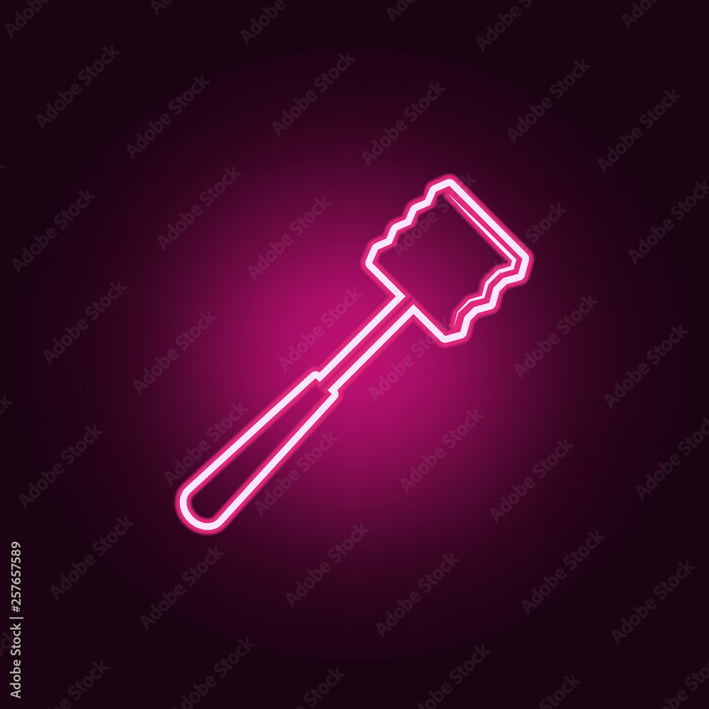 chopper icon. Elements of kitchen tools in neon style icons. Simple icon for websites, web design, mobile app, info graphics chopper icon. Elements of kitchen tools in neon style icons. Simple icon for websites, web design, mobile app, info graphics