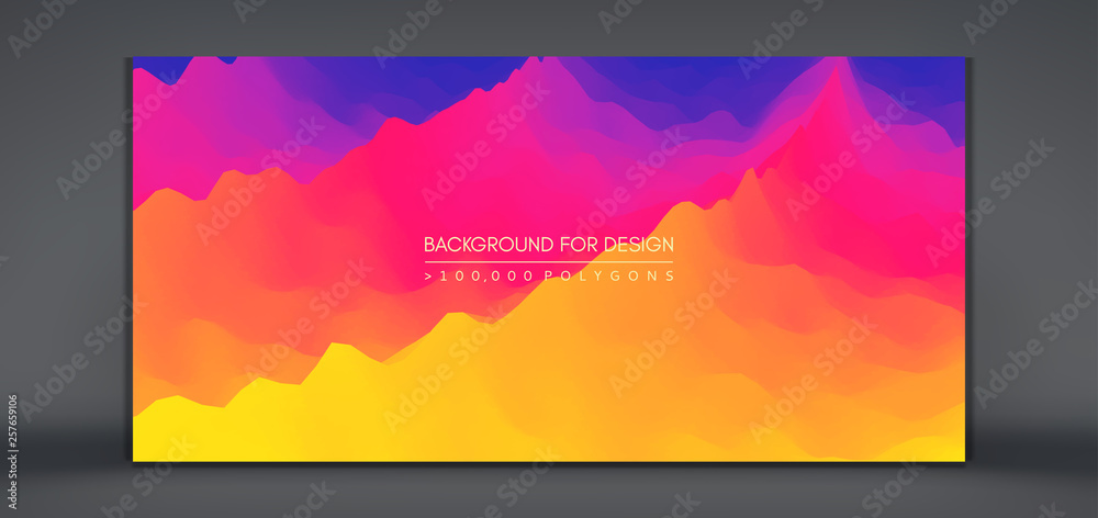 Obraz premium Abstract background with dynamic effect. Motion vector Illustration. Trendy gradients. Can be used for advertising, marketing, presentation.