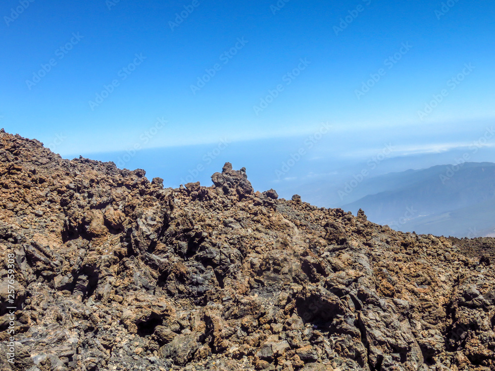 Lava landscape on Mount Teide, Tenerife