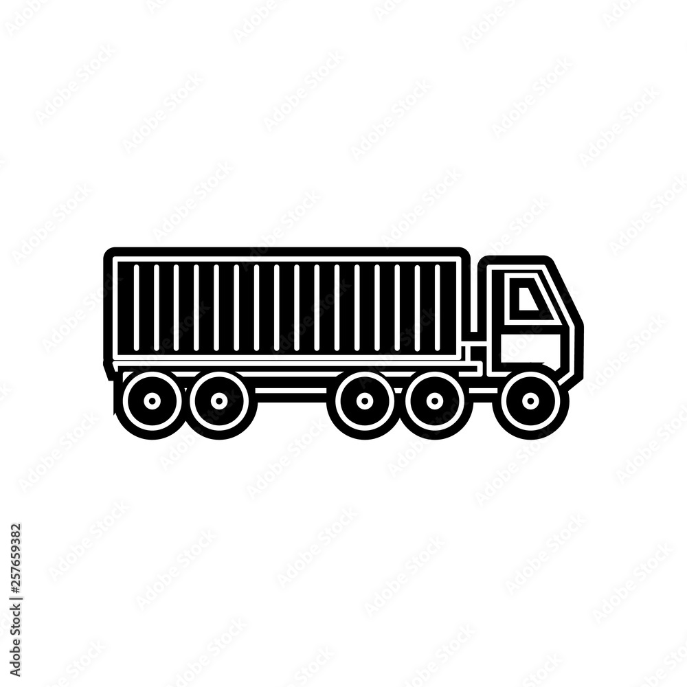 Container Truck icon. Element of logistics for mobile concept and web apps icon. Glyph, flat icon for website design and development, app development Container Truck icon. Element of logistics for mobile concept and web apps icon. Glyph, flat icon for website design and development, app development