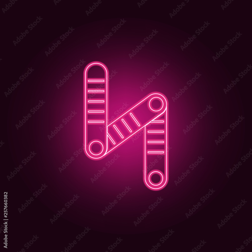 angled ruler icon. Elements of measuring elements in neon style icons. Simple icon for websites, web design, mobile app, info graphics angled ruler icon. Elements of measuring elements in neon style icons. Simple icon for websites, web design, mobile app, info graphics