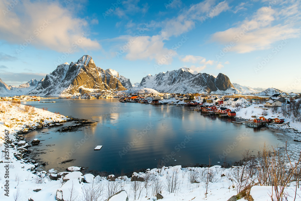 custom made wallpaper toronto digitalBeautiful sunrise in Norway - lofotens - Reine