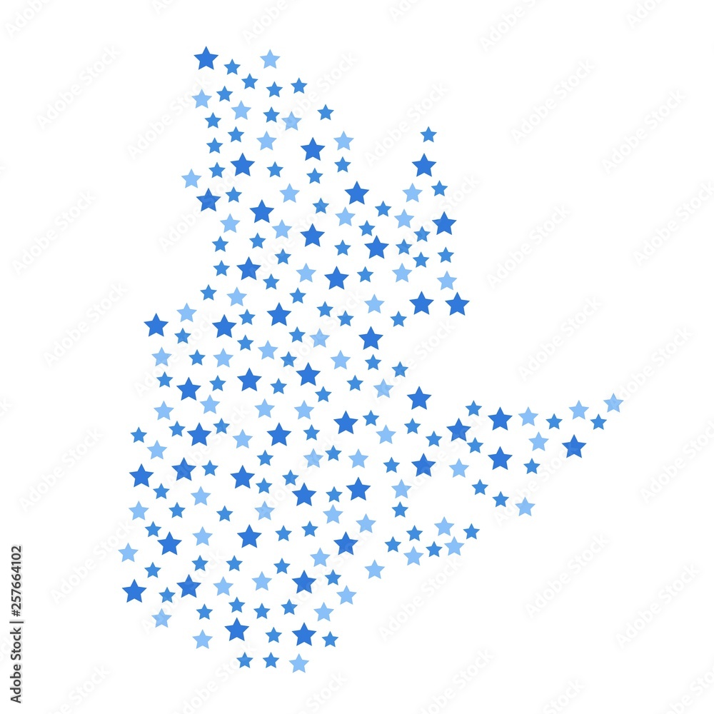 Quebec Canadian province map background with blue stars of different sizes vector illustration eps Quebec Canadian province map background with blue stars of different sizes vector illustration eps
