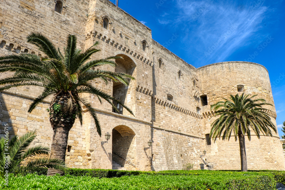Overview of the Castello Aragonese (Aragonese Castle) - Taranto, Puglia, Italy