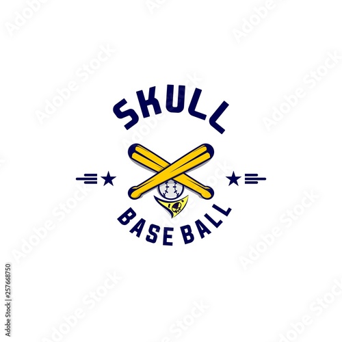 skull baseball