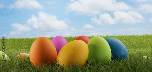Colorful Easter eggs for Ea...